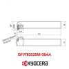 Cán Dao Cắt Tiện Chích Rãnh KYOCERA GFVTR2525M-08AA