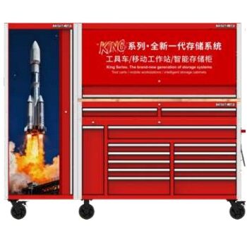 Trạm làm việc di động tủ đồ nghề KING màu đỏ 2250×585×1864mm BESITA 76523