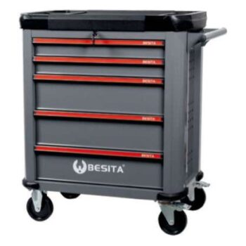 Bộ giải pháp dụng cụ sửa chữa nhanh và bảo dưỡng 218 chi tiết (xe đẩy kèm khay) BESITA 6856
