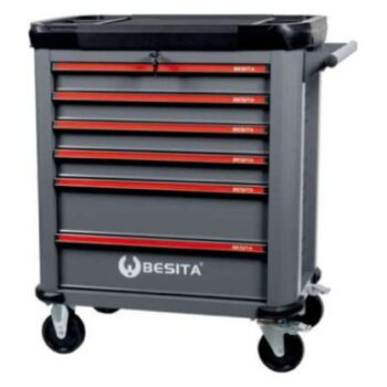 Bộ giải pháp dụng cụ sửa chữa cơ khí ô tô 318 chi tiết (xe đẩy kèm khay) BESITA 6858