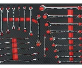 Khay dụng cụ 22 chi tiết cờ lê vòng miệng 8–21mm BESITA 6663C