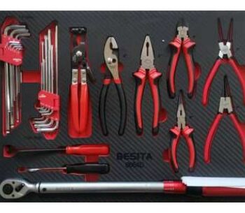 Khay dụng cụ 28 chi tiết kìm, lục giác, cần lực 40–200N.m BESITA 6664D