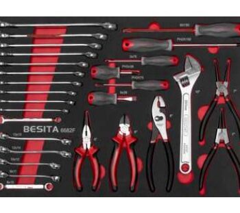 Khay cờ lê, tua vít và kìm 28 chi tiết BESITA 6682F