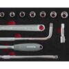 Khay đầu khẩu 23 chi tiết kèm cần tự động 250mm BESITA 6683AS