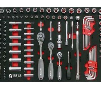 Khay đầu khẩu 123 chi tiết 1/4", 3/8", 1/2" kèm lục giác BESITA 6686A