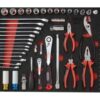 Khay đầu khẩu, cờ lê và kìm 76 chi tiết BESITA 6698A