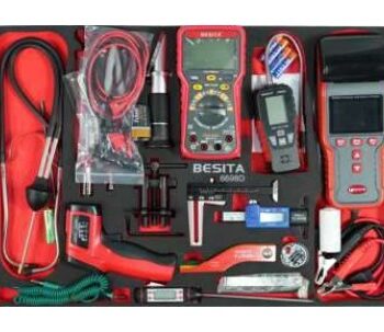 Khay dụng cụ đo kiểm bảo dưỡng ô tô chính xác 15 chi tiết BESITA 6698D