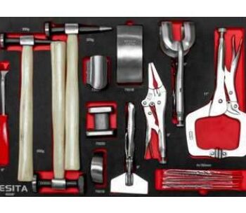 Khay dụng cụ gò tôn thân vỏ 22 chi tiết kèm kìm chết, giũa BESITA 6699F