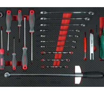 Khay cờ lê và tua vít 21 chi tiết kèm cần lực BESITA 6830B