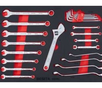 Khay cờ lê, mỏ lết và lục giác 26 chi tiết BESITA 6858C