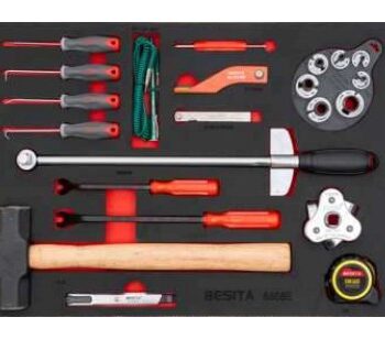Khay dụng cụ sửa chữa ô tô tổng hợp kèm cần lực 1/2" BESITA 6858E