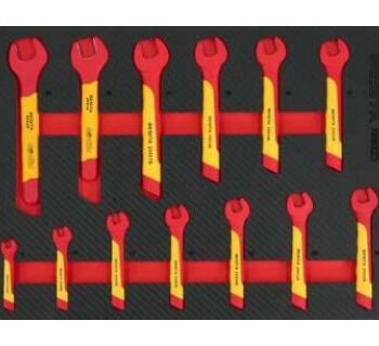 Khay cờ lê miệng cách điện 2 màu 13 chi tiết 8–24mm BESITA X6802D