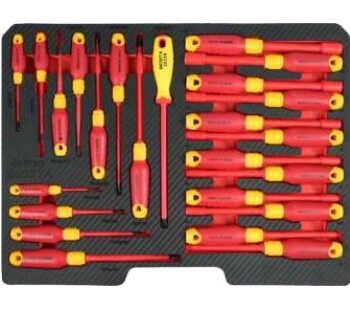 Khay tua vít và tua vít đầu tuýp cách điện 24 chi tiết BESITA 6837BS