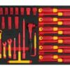 Khay đầu khẩu 3/8", cờ lê và tua vít đầu tuýp cách điện 33 chi tiết BESITA 6684A