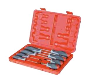 Bộ tua vít 8 chi tiết cán 2 màu thép S2 (dẹt + bake) BESITA 6313S
