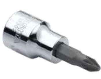 Đầu khẩu mũi vít Pozi 3/8" PZ#3 dài 48mm BESITA 13303