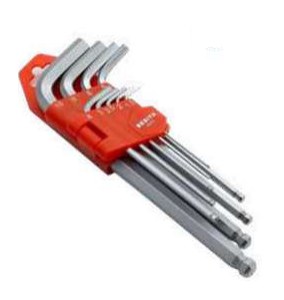 Bộ lục giác đầu bi dài 9 chi tiết 1.5–10mm BESITA 6203
