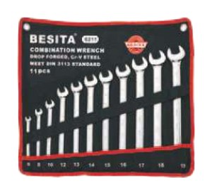Bộ cờ lê vòng miệng hệ mét bóng 11 chi tiết 6–19mm BESITA 6211