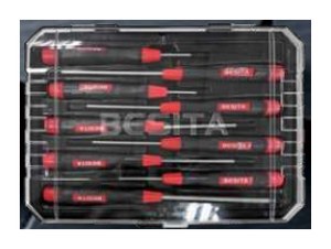 Bộ tua vít mini (tua vít đồng hồ, điện tử) 9 chi tiết BESITA 6319