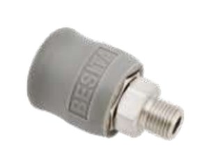 Khớp nối nhanh khí nén đầu cái ren ngoài 1/4" BESITA 81001